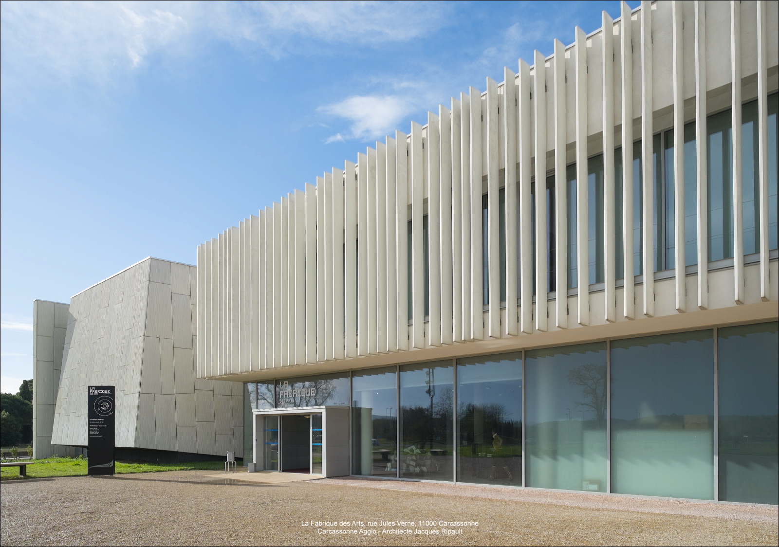 La Fabrique des Arts abritant le Conservatoire et l'Ecole des Beaux-Arts de Carcassonne